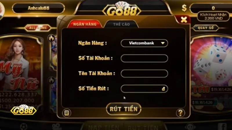 Kiểm tra thông tin cẩn thận trước khi nạp tiền